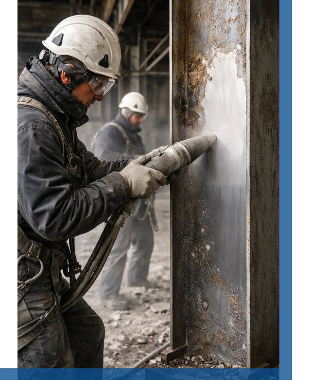 Удаление старой краски с металла в Туле от 458 р. | ВЫСОТНИК-Тул