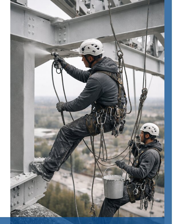 Покраска металлоконструкций на высоте в Туле 356 р |ВЫСОТНИК-Тул