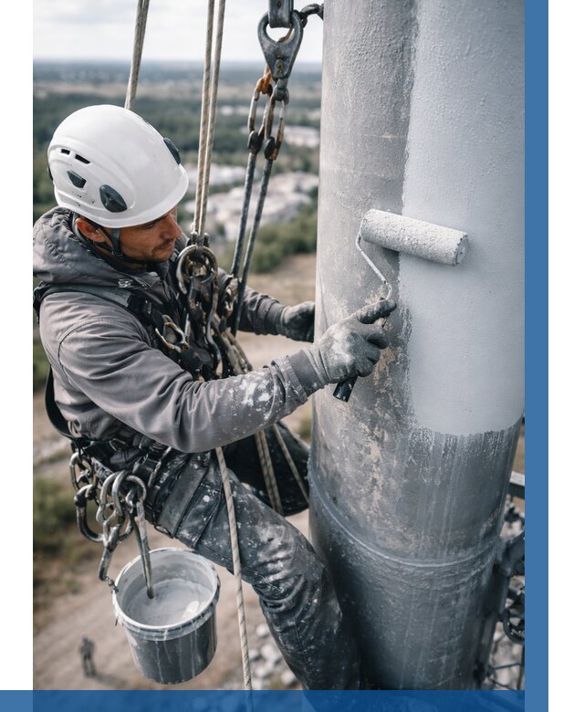 Покраска мачт связи под ключ в Туле от 864 р. | ВЫСОТНИК-Тул