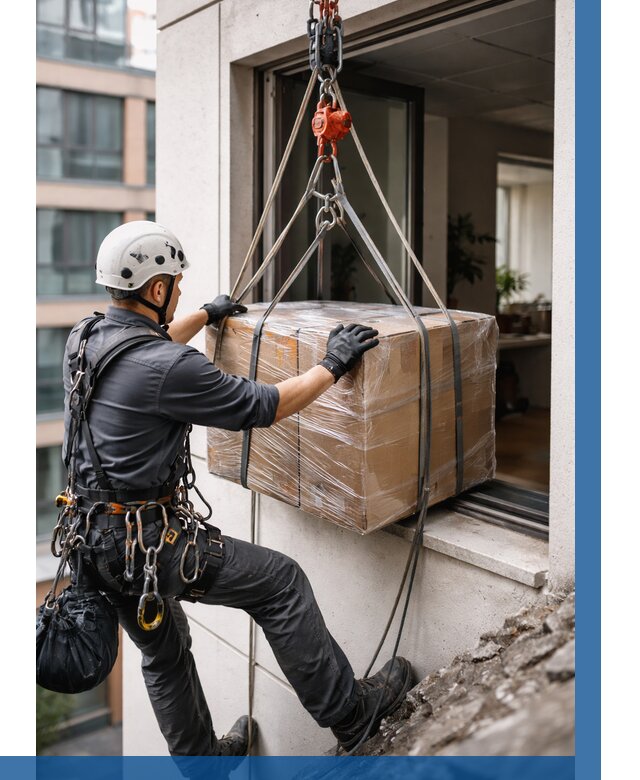 Подъем груза через окно в Туле от 4576 р. | ВЫСОТНИК-Тул