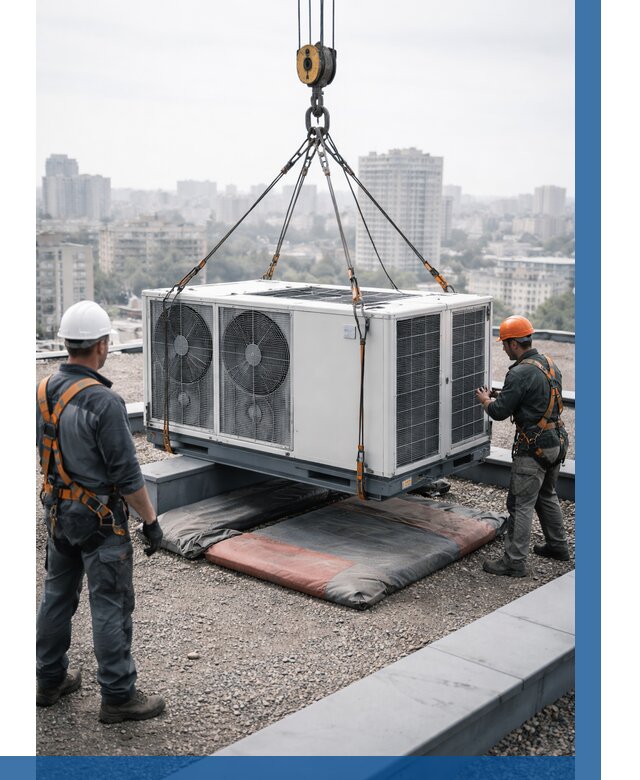 Подъем груза на крышу в Туле от 5085 р. | ВЫСОТНИК-Тул заказать