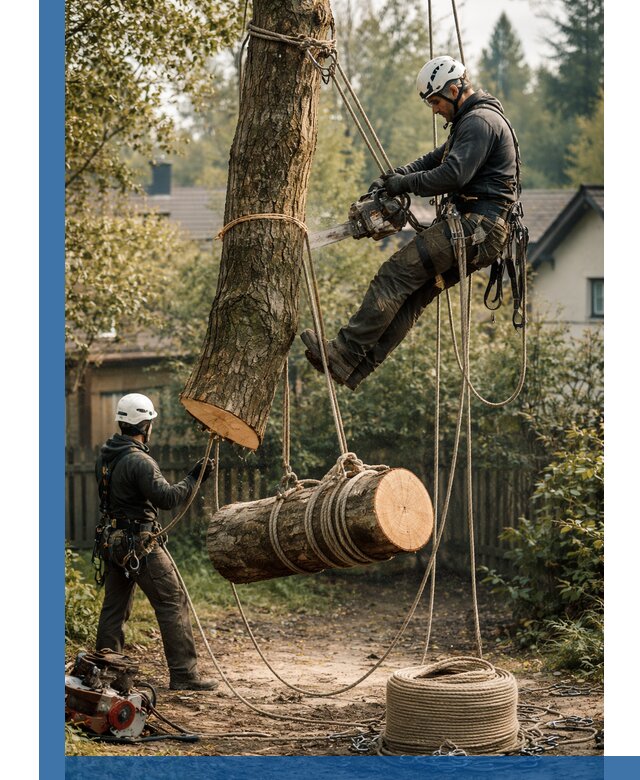 Валка деревьев частями в Туле, безопасно и аккуратно