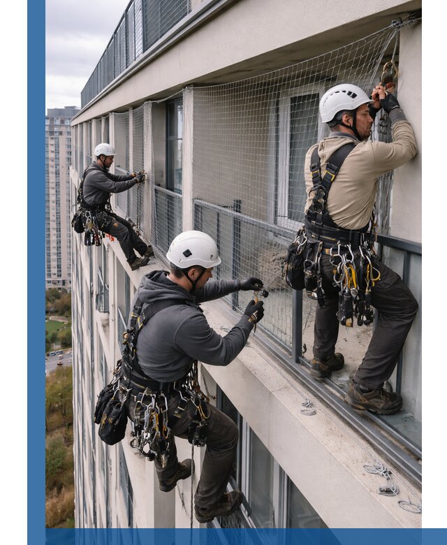 Профессиональный монтаж защитной сетки от птиц в Туле